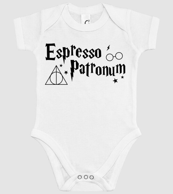 Espresso patronum model alb pe tricou