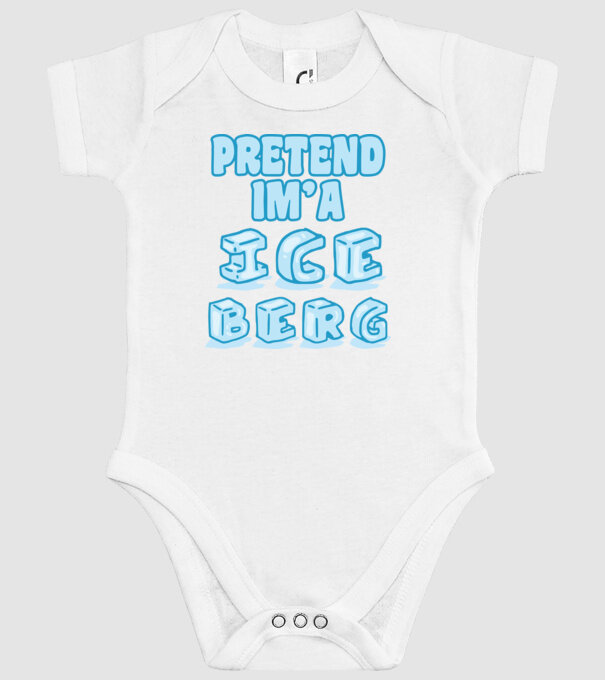 Iceberg carnaval model alb pe tricou