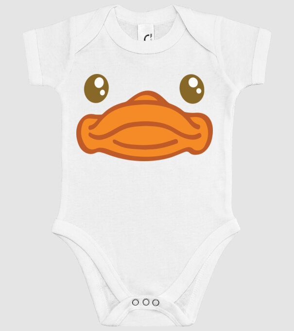 Rață carnaval model alb pe tricou