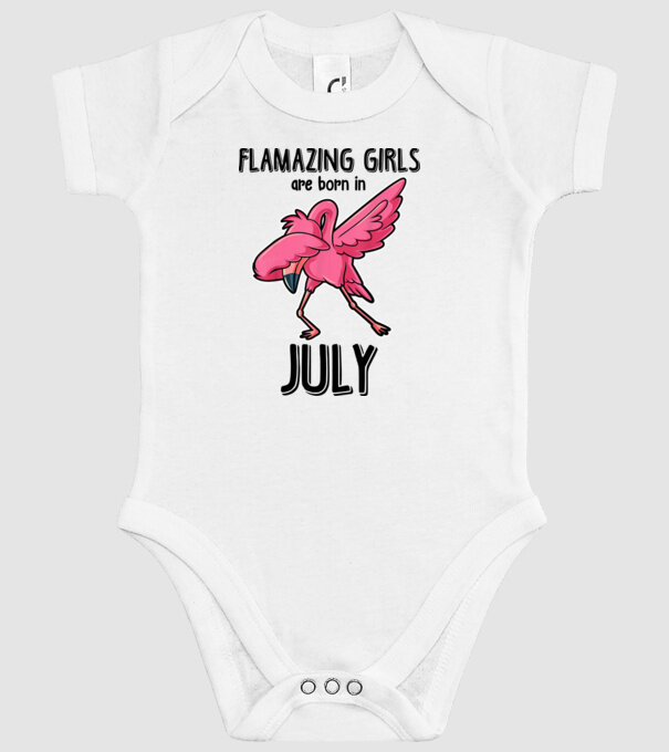 flamazing girls are born in july black model alb pe tricou