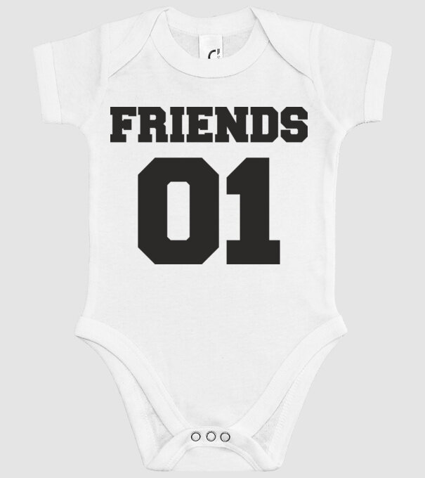 Friends 01 model alb pe tricou