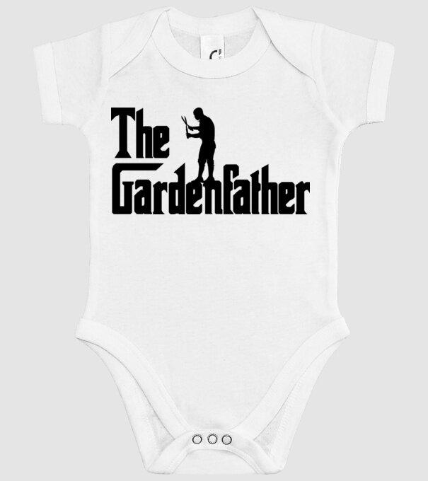 The Gardenfather model alb pe tricou