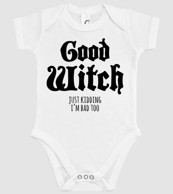 Good Witch tricou cuplu model alb pe tricou