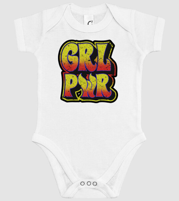 Girl power model alb pe tricou