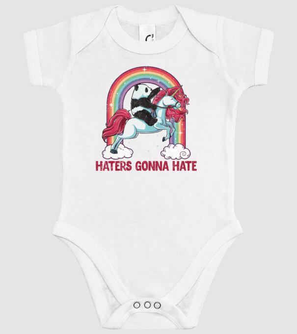 HATERS GONNA HATE model alb pe tricou