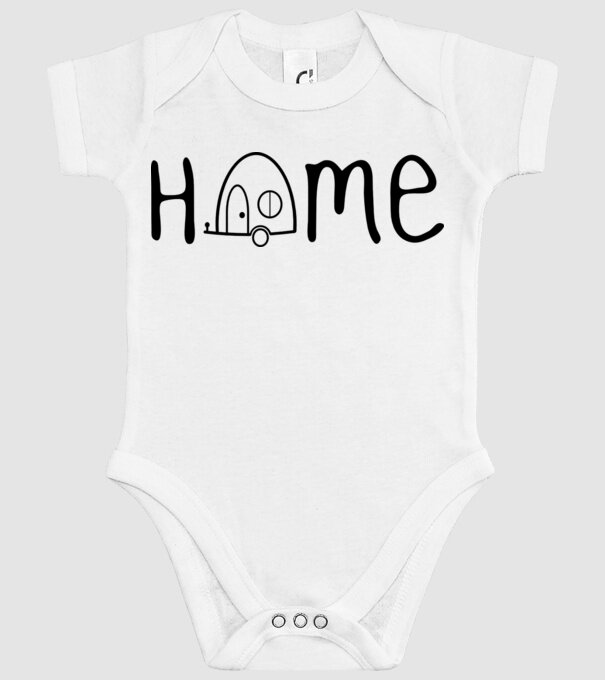Home model alb pe tricou