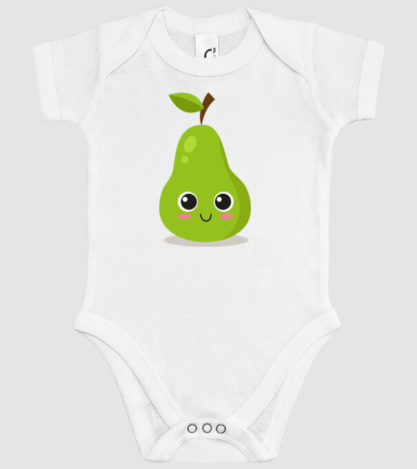 Pere model alb pe tricou