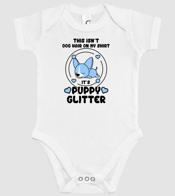 Paiete câine model alb pe tricou