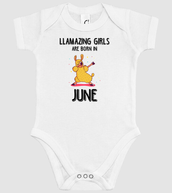 llamazing girls are born in june black model alb pe tricou