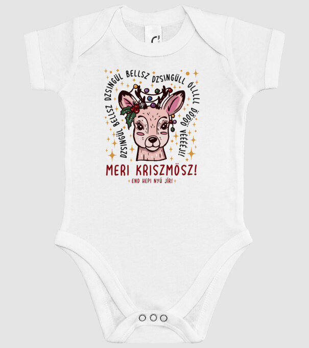 Cană dimensionată meri cristmăs djingăl bel model alb pe tricou