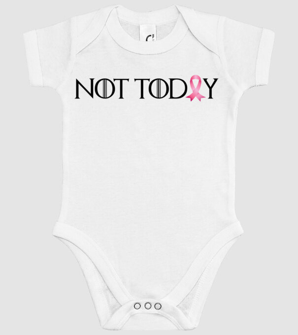 Not today model alb pe tricou