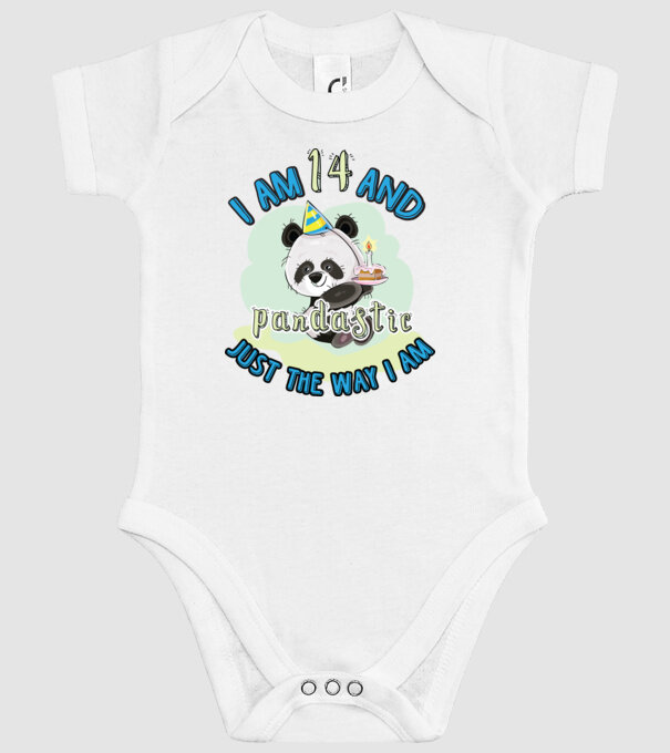 PANDASTIC 14 model alb pe tricou