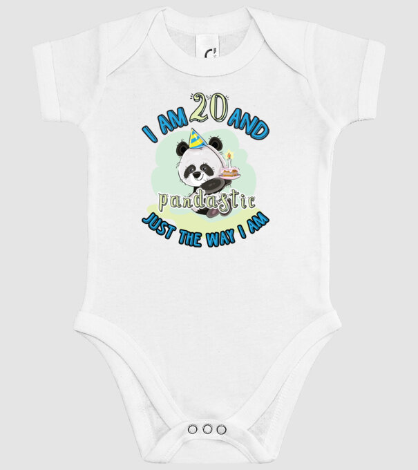 PANDASTIC 20 model alb pe tricou