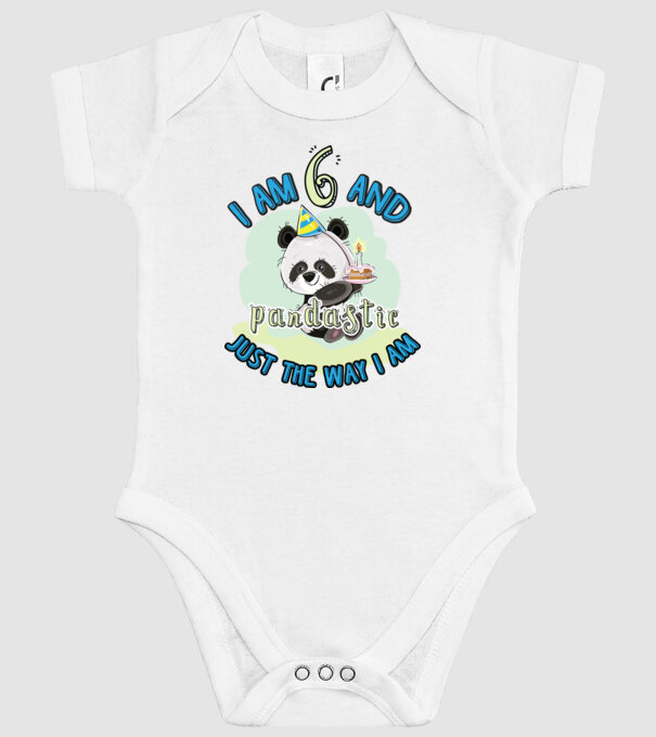 PANDASTIC 6 model alb pe tricou