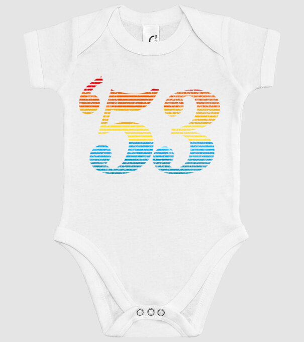 Retro Birthday 1953 model alb pe tricou