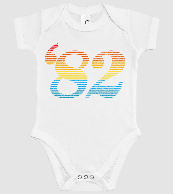 Retro Birthday 1982 model alb pe tricou