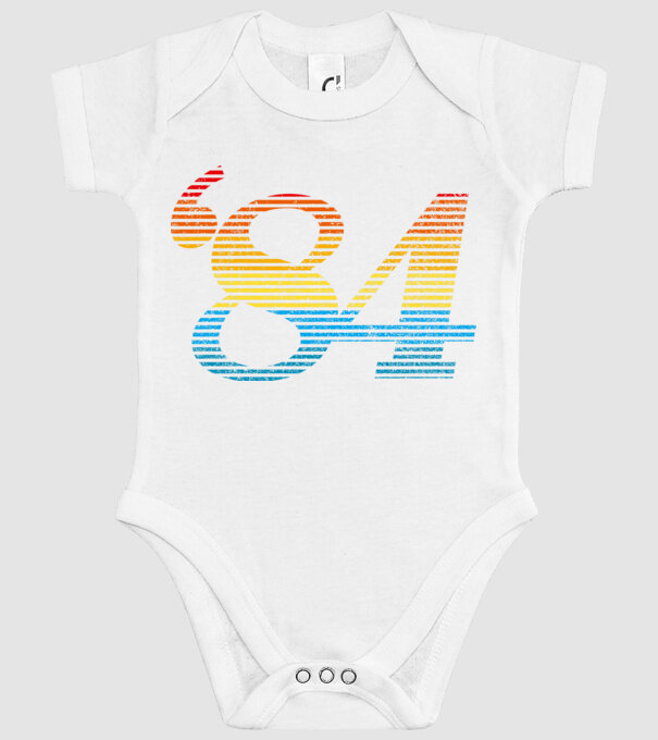 Retro Birthday 1984 model alb pe tricou