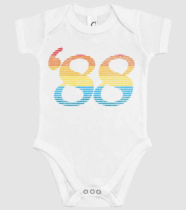 Retro Birthday 1988 model alb pe tricou
