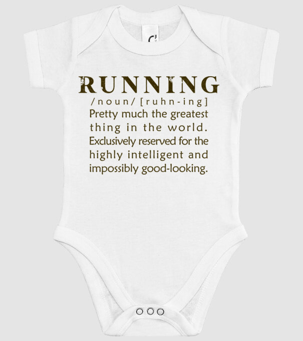 Running definition model alb pe tricou