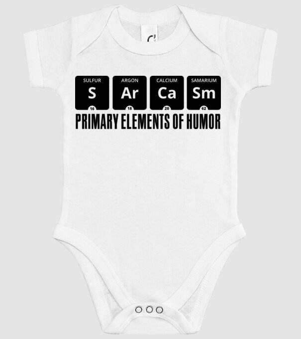 Sarcasm model alb pe tricou