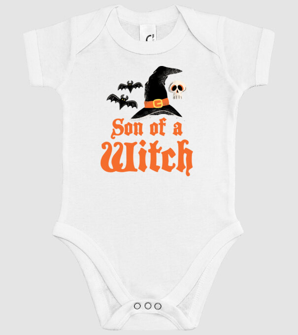 Son of a witch model alb pe tricou