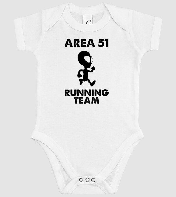 Storm area 51 running team black model alb pe tricou
