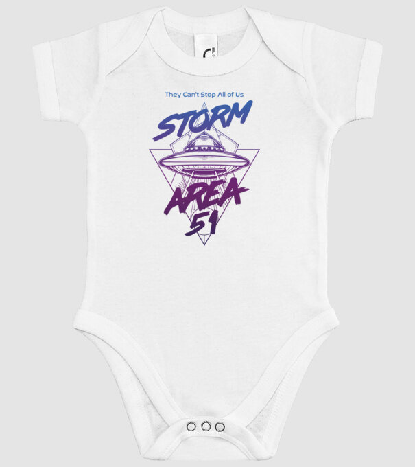 storm area 51 ufo purple model alb pe tricou