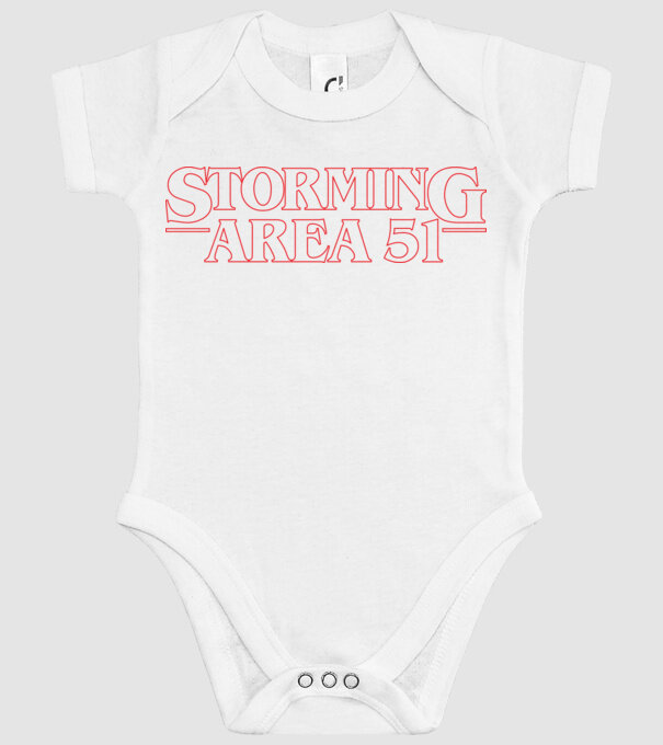 storming area 51 things outline model alb pe tricou