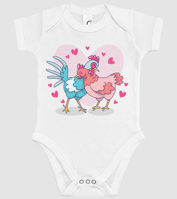 PUI ÎNDRĂGOSTIȚI model alb pe tricou