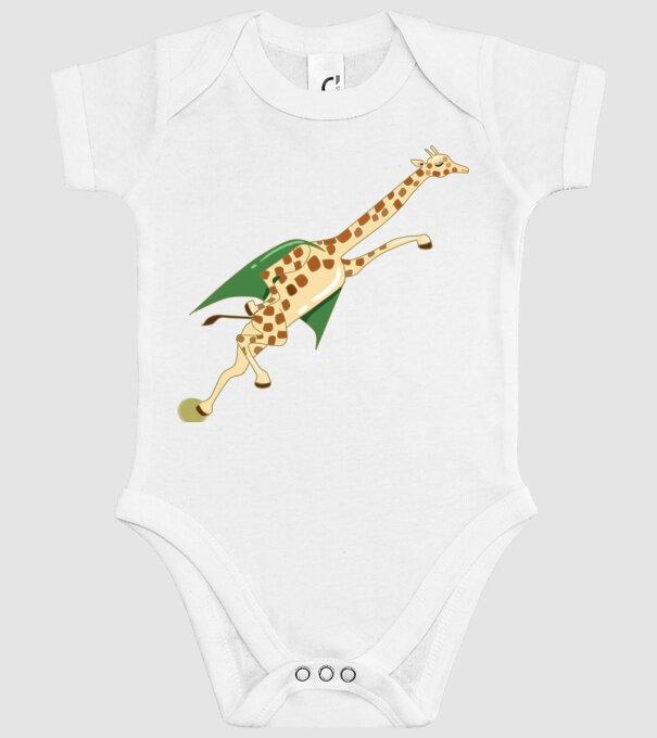 Girafă Super model alb pe tricou