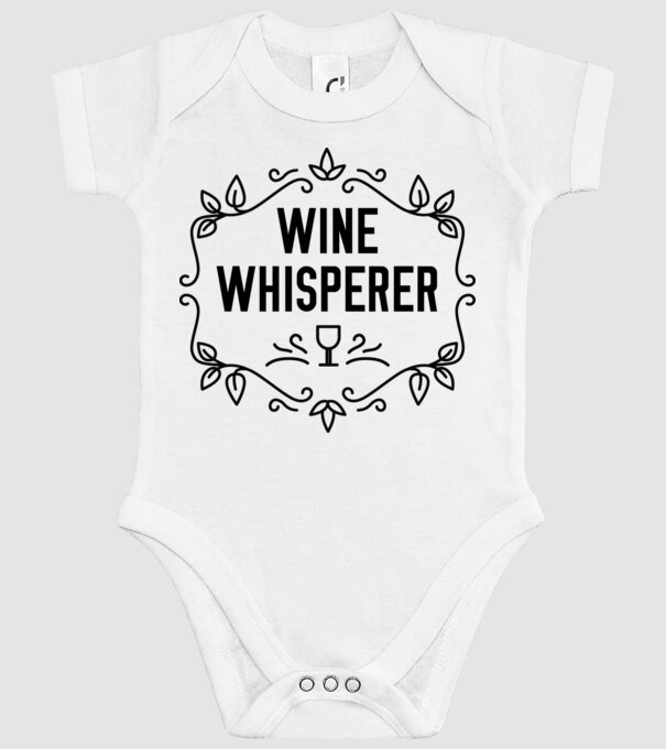 Wine tasting team Wine Whisperer model alb pe tricou