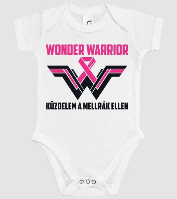 WONDER WARRIOR model alb pe tricou