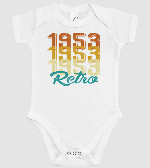 1953 Retro model alb pe tricou