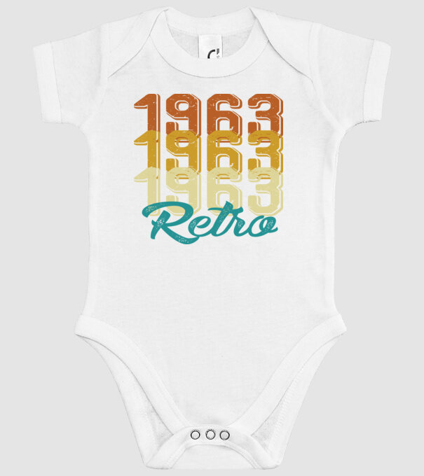 1963 Retro model alb pe tricou