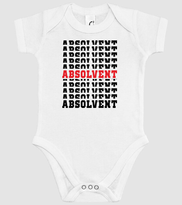 absolvent 2022 model alb pe tricou
