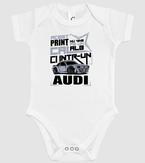 Acest prinț nu vine pe un cal alb, ci într-un Audi model alb pe tricou