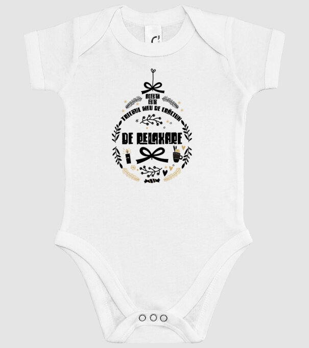 acesta este tricoul meu de Crăciun_ de relaxare model alb pe tricou