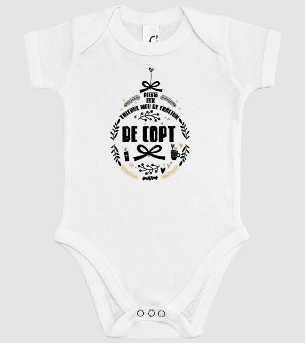 acesta este tricoul meu de Crăciun_de copt model alb pe tricou