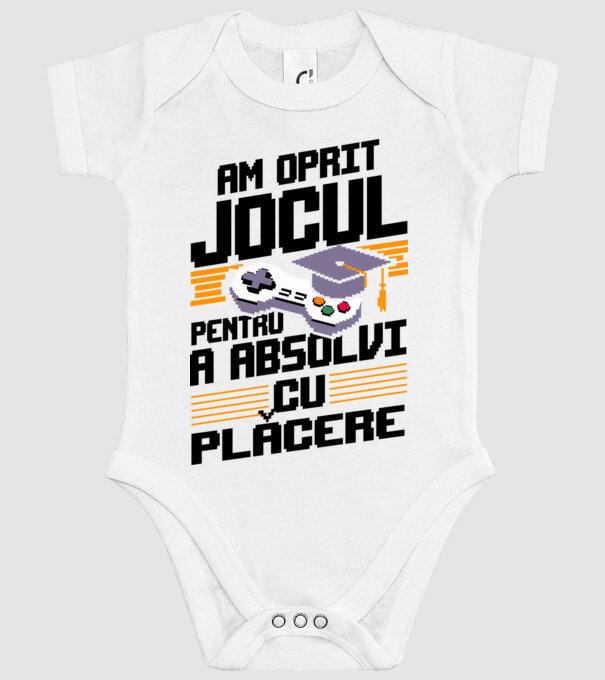 Am oprit jocul absolvent alb model alb pe tricou