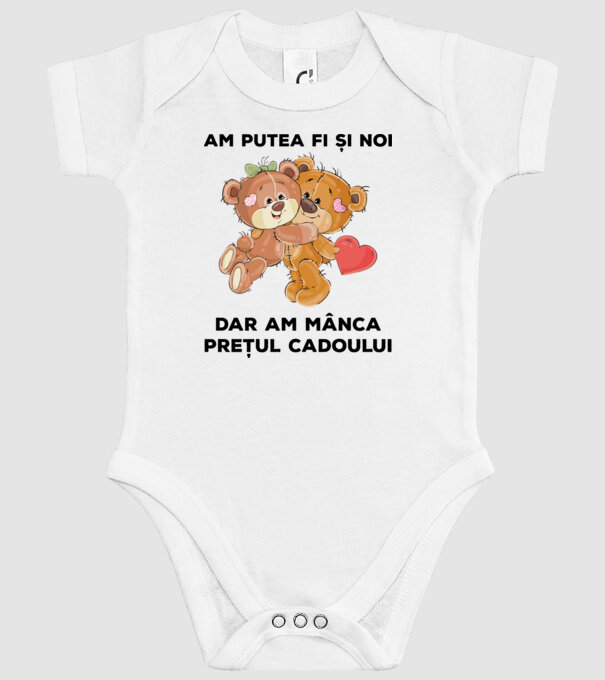 Am putea fi și noi, dar am mânca prețul cadoului model alb pe tricou