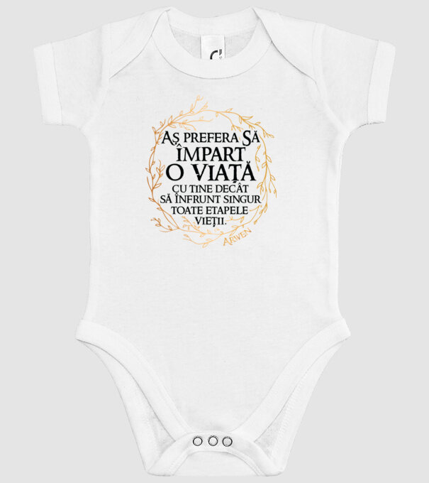 Arwen model alb pe tricou