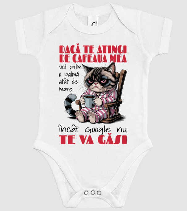 atinge cafeaua mea și nici măcar Google nu te va găsi Alb model alb pe tricou