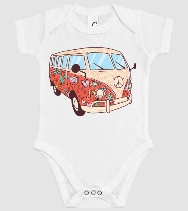 Autobuze model alb pe tricou