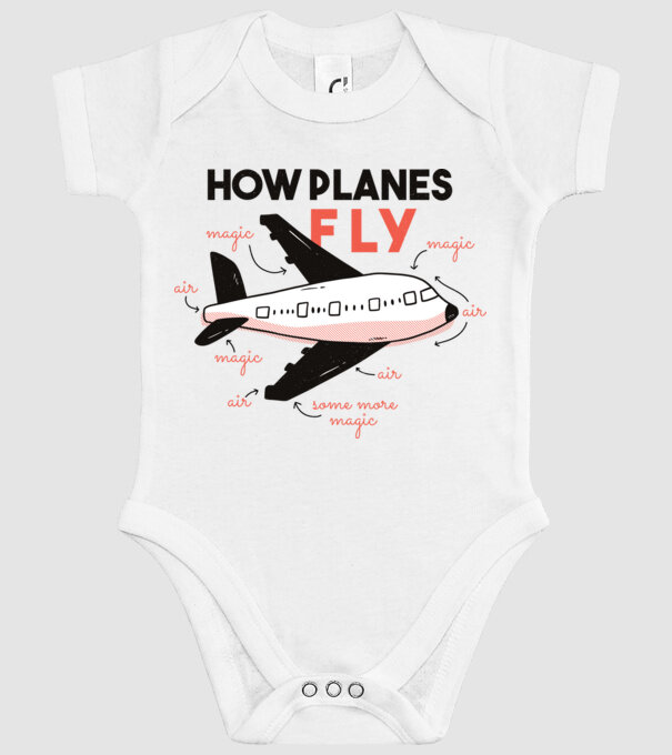 Avioane model alb pe tricou