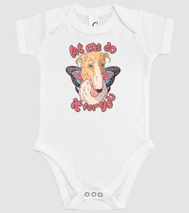 BORZOI let me do it for you fairy model alb pe tricou