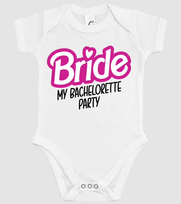 Bride Barbie model alb pe tricou