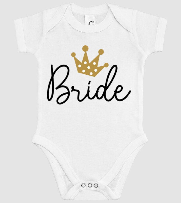 Bride princess model alb pe tricou