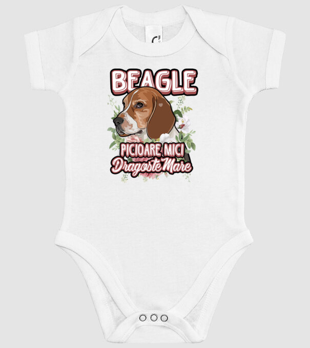 Bulldog francez picioare mici dragoste mare model alb pe tricou