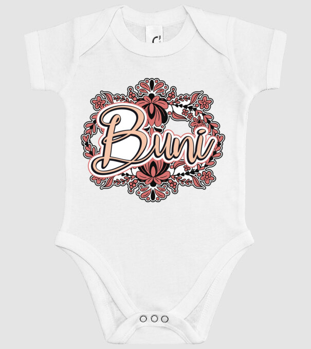 Buni model alb pe tricou