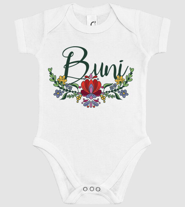 Buni model alb pe tricou